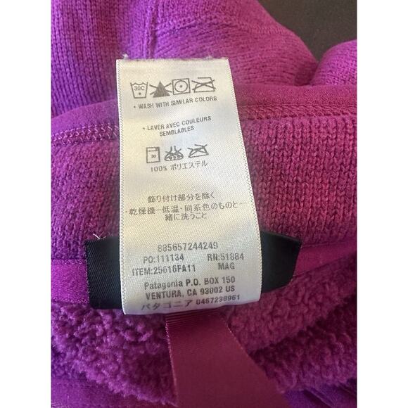 Patagonia Better Sweater Quarter 1/4 Zip Rubellite Pink Size Medium Style 25616 - Picture 10 of 14
